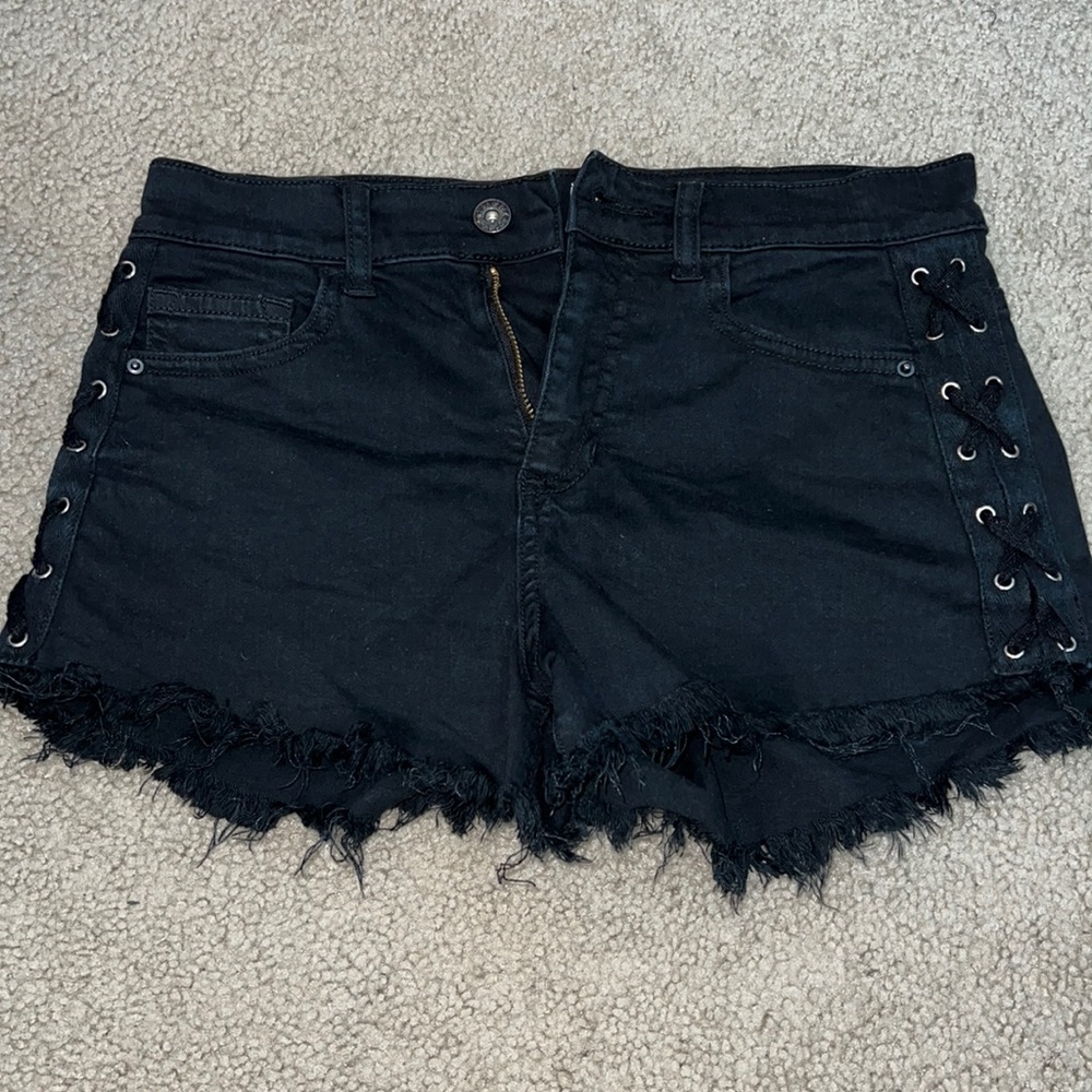 Sneak peek brand- black high rise shorts! Bought from Elle Rae boutique.
